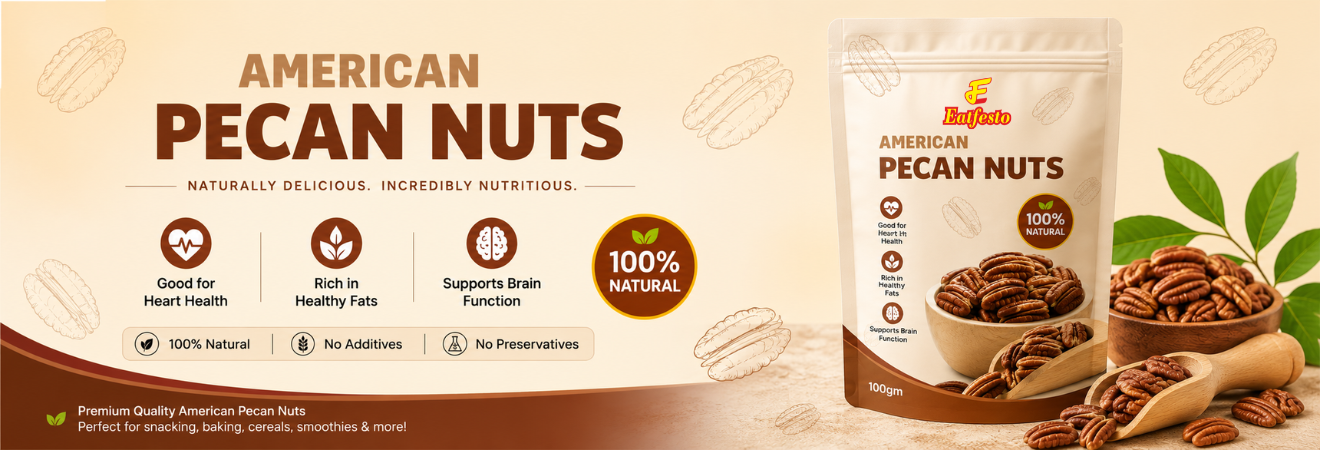 Eatfesto American Pecan Nuts Poster