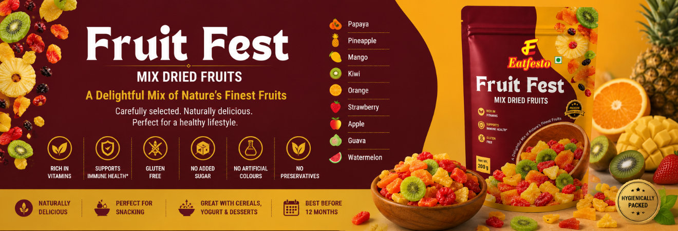 Eatfesto Fruit Fest - Mix Dries Fruit (200g) Poster