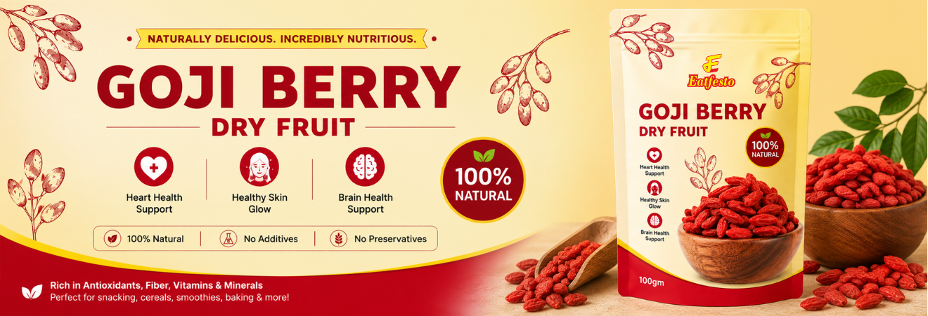 Eatfesto Goji Berry Dry Fruit – 100g Poster